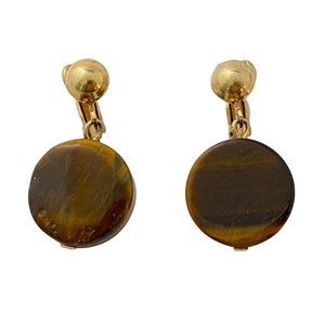 Vintage Tigers Eye Earrings‎